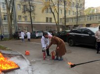 ФГБУ «НМИЦ гематологии» Минздрава России. В НМИЦ гематологии прошли тренировки по эвакуации людей при пожаре