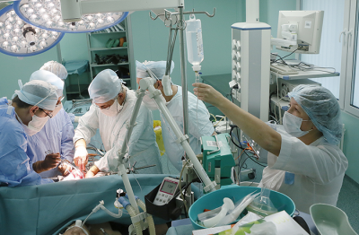Anesthesia in the operating room
